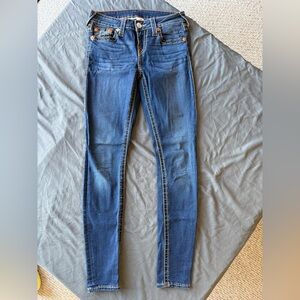 True Religion Women's Dark Blue Skinny Jeans